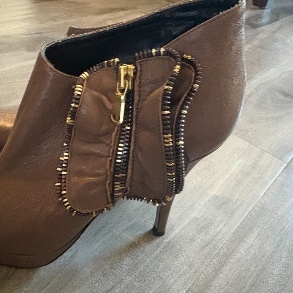 Vintage Juicy Couture Leather Platform High Heel Bootie Pump 7.5M made in Italy - Picture 2 of 9